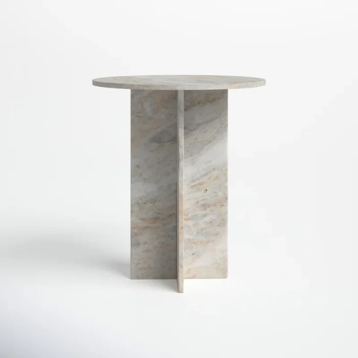 PRITI Marble Top End Table