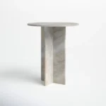 PRITI Marble Top End Table