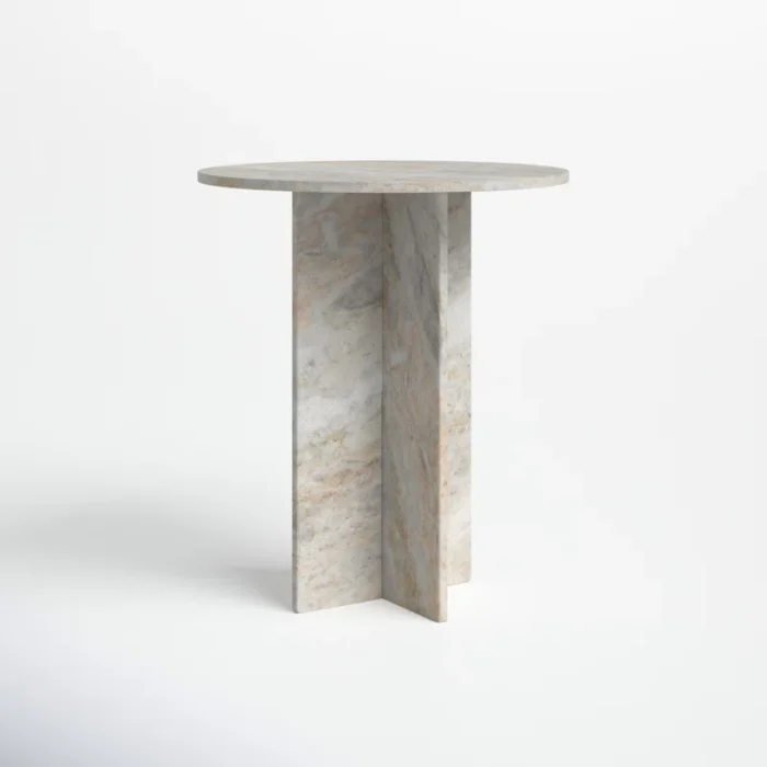 PRITI Marble Top End Table