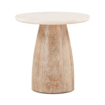 PRITI Marble Top End Table