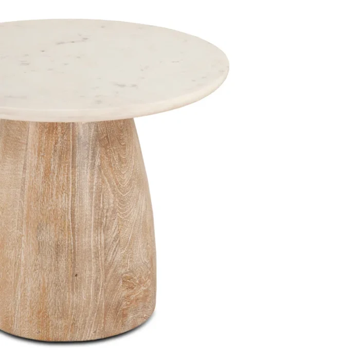 PRITI Marble Top End Table