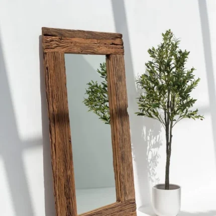 PRITI Railway Wooden Frame Mirror