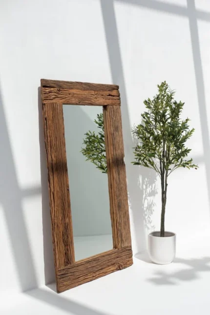 PRITI Railway Wooden Frame Mirror