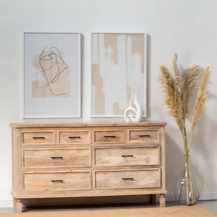 PRITI 8-Drawer Wooden Dresser