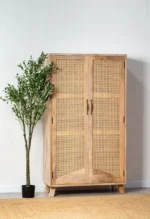 PRITI Rattan Doors Closet