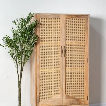 PRITI Rattan Doors Closet