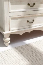 PRITI Six Drawers White Sideboard