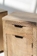 PRITI Wood Bedside Table