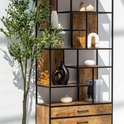 PRITI Shelf Unit with Two Drawers