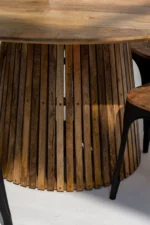 PRITI Round Wood Dining Table