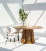 PRITI Round Wood Dining Table