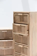 PRITI Chest of Rattan Drawers