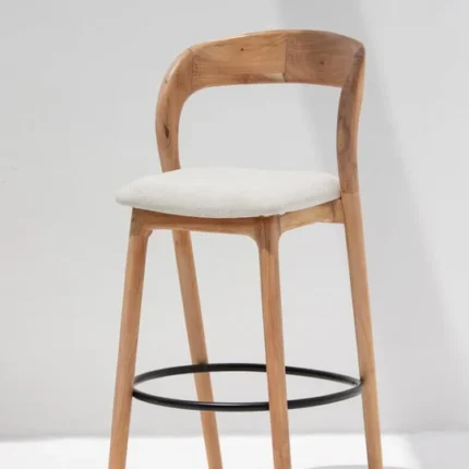 PRITI Wooden Bar Stool