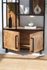 PRITI Three Shelves Industrial Console