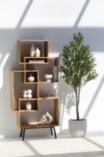 PRITI Cubes Wooden Bookcase