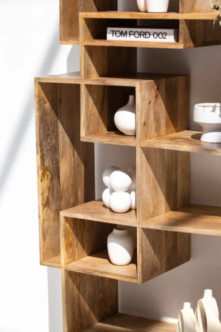 PRITI Cubes Wooden Bookcase