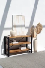 PRITI Three Shelves Industrial Console