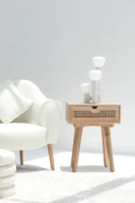 PRITI Rattan Bedside Table