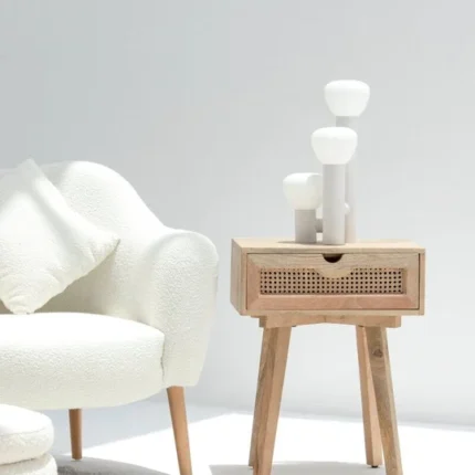 PRITI Rattan Bedside Table