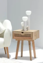 PRITI Rattan Bedside Table