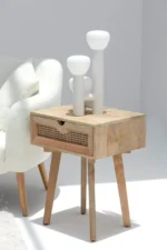 PRITI Rattan Bedside Table