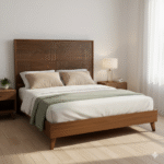 PRITI Sisam Wood King Bed