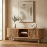 Wooden Media Console (2 Sizes) (Solid Wood) - PRITI - Image 4