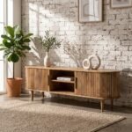 Wooden Media Console (2 Sizes) (Solid Wood) - PRITI