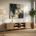 Madrid Wooden Cabinet | Metal Legs