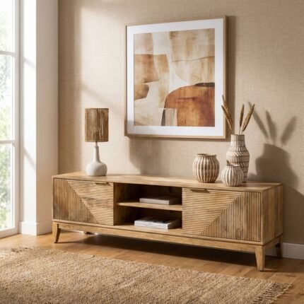 PRITI TV Cabinet (Solid Wood )