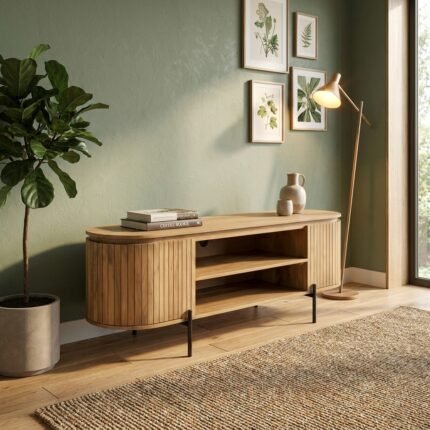 PRITI TV Cabinet (Solid Wood )