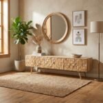 PRITI Wood Handicraft TV Cabinet - Image 3