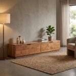 PRITI Wooden TV Cabinet (Solid Wood)