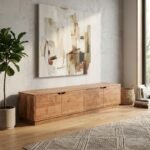 PRITI Wooden TV Cabinet (Solid Wood) - Image 3