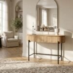 PRITI Wooden Hallway with metal legs - Image 3
