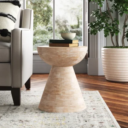 PRITI Solid Wood End Table