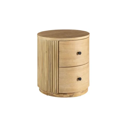 PRITI Modern Natural Nightstand