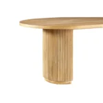 PRITI Modern Natural Oval Dining Table