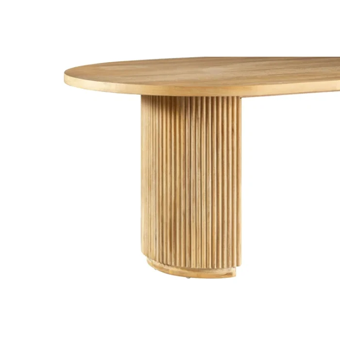 PRITI Modern Natural Oval Dining Table