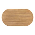 PRITI Modern Natural Oval Dining Table