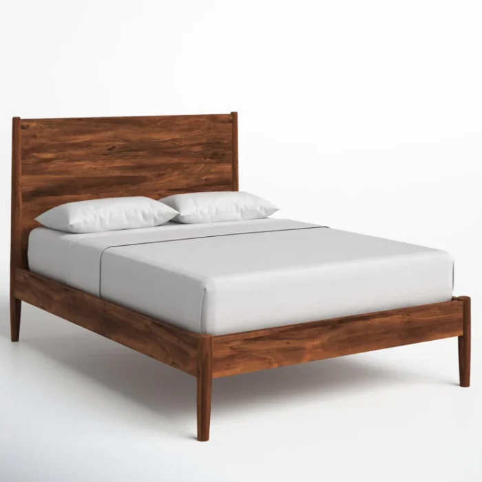 PRITI Solid Wood Platform Bed