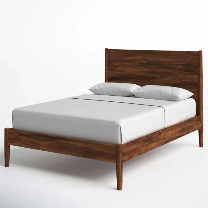 PRITI Solid Wood Platform Bed