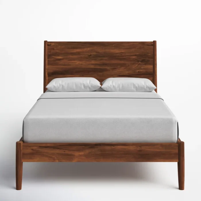 PRITI Solid Wood Platform Bed