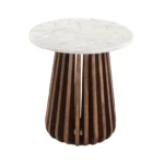 PRITI Marble Top End Table