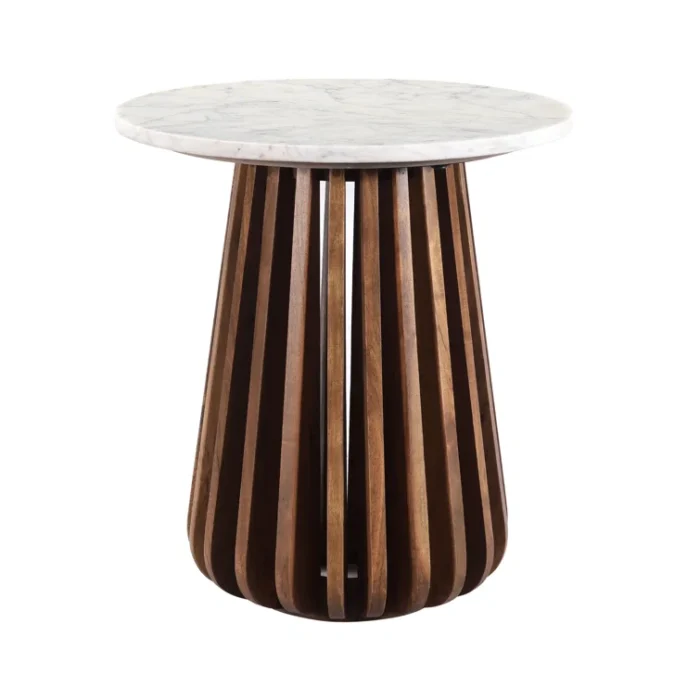 PRITI Marble Top End Table