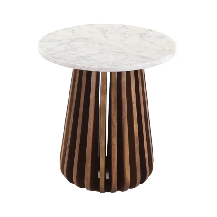 PRITI Marble Top End Table