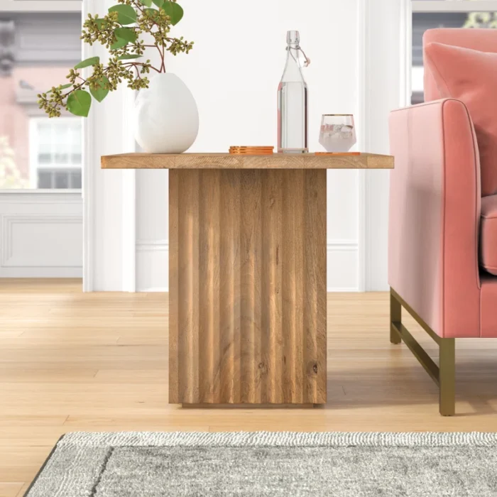 PRITI Solid Wood End Table