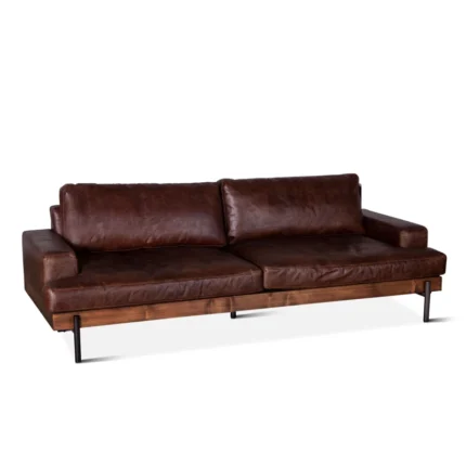 PRITI 94'' Leather Sofa