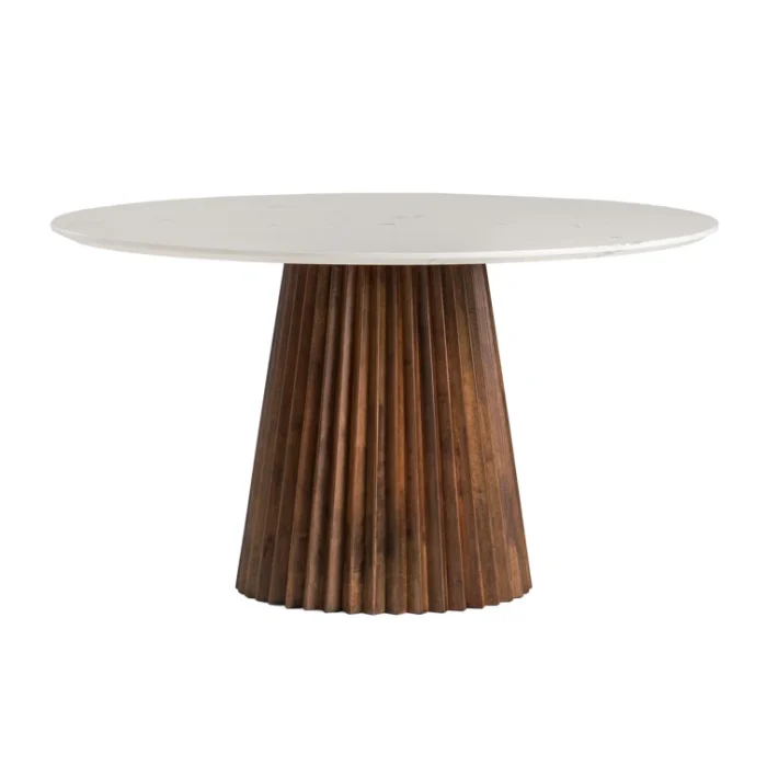 PRITI Round Marble Top Dining Table