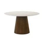 PRITI Round Marble Top Dining Table